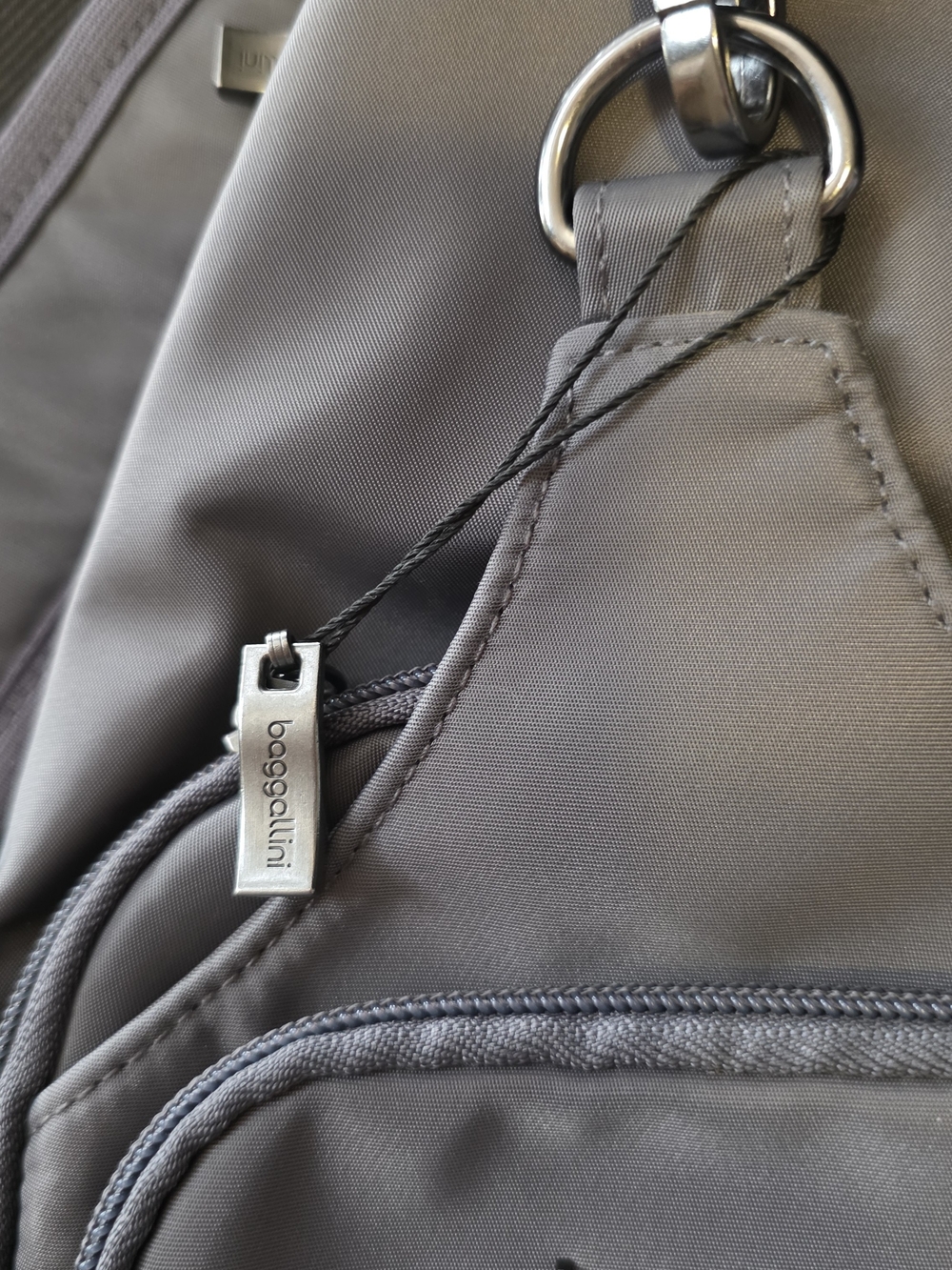 Baggallini Gray Sling Crossbody Bag - Compact Everyday Carry - Picture 3 of 8
